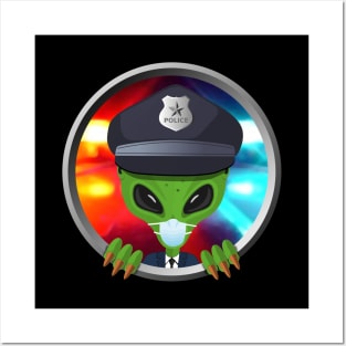 Alien police Posters and Art